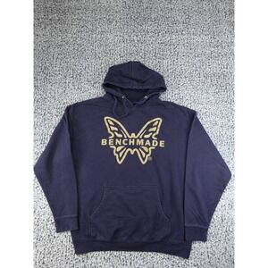 Benchmade Butterfly Logo‎ Hoodie Mens XL Navy Blue Graphic Pullover